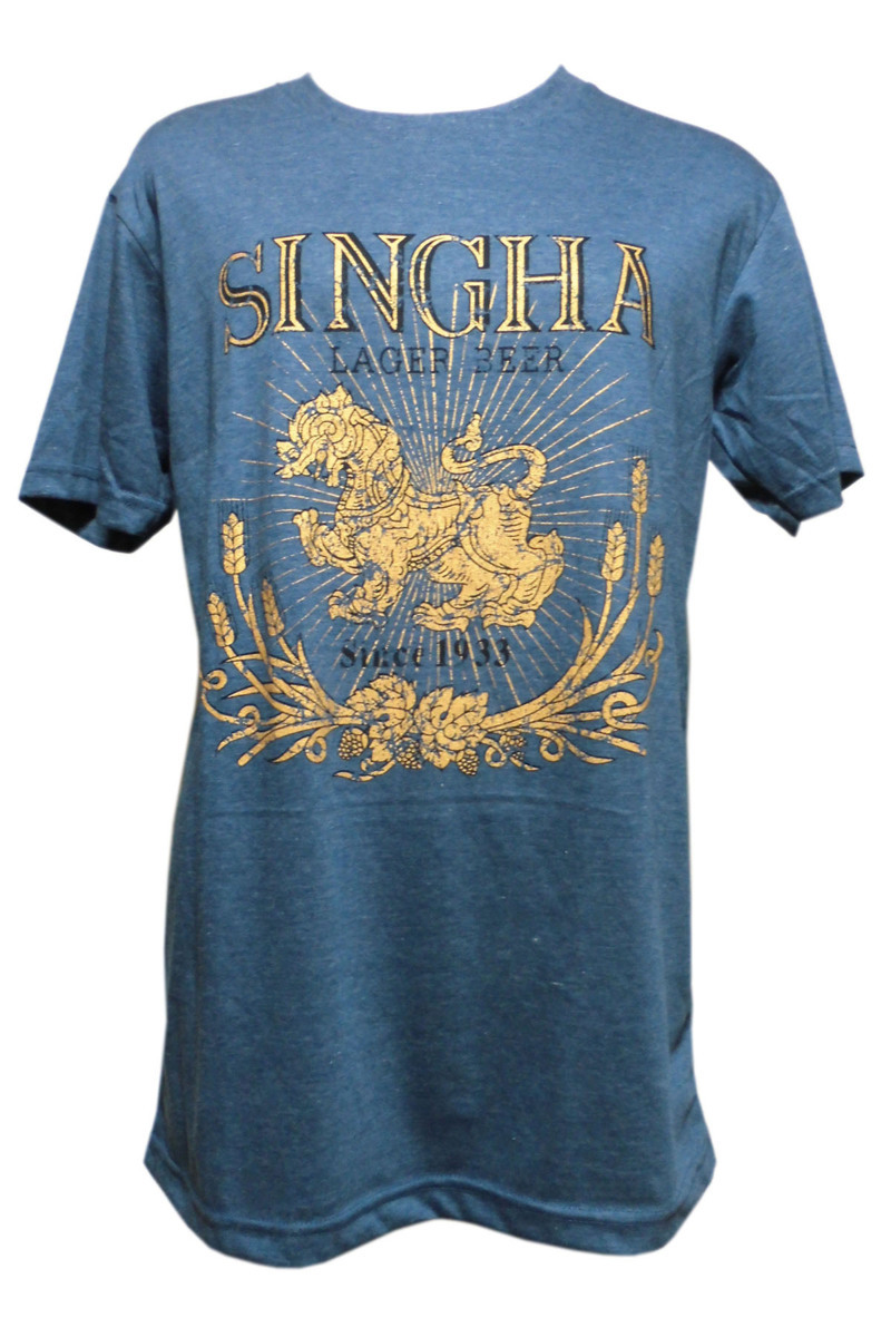 ■☆アジアン衣料 コットン・タイTシャツ(SINGHA) Mサイズ(OT-23-M)拍卖