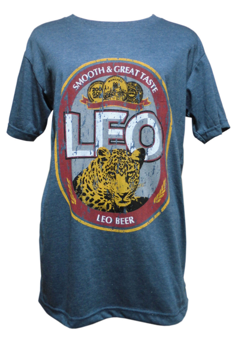 ■☆アジアン衣料 コットン・タイTシャツ(LEO BEER) Mサイズ(OT-22-M)拍卖