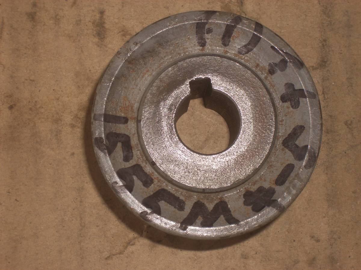 プーリー 軸径15ミリ、外径55ミリ Mベルト 工業用ミシン その1拍卖