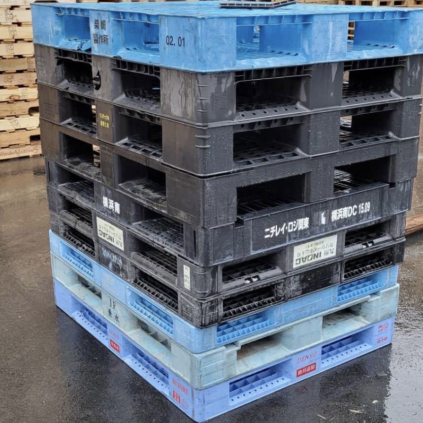 【中古品】樹脂パレット 1000×1200 他MIX 10枚セット拍卖