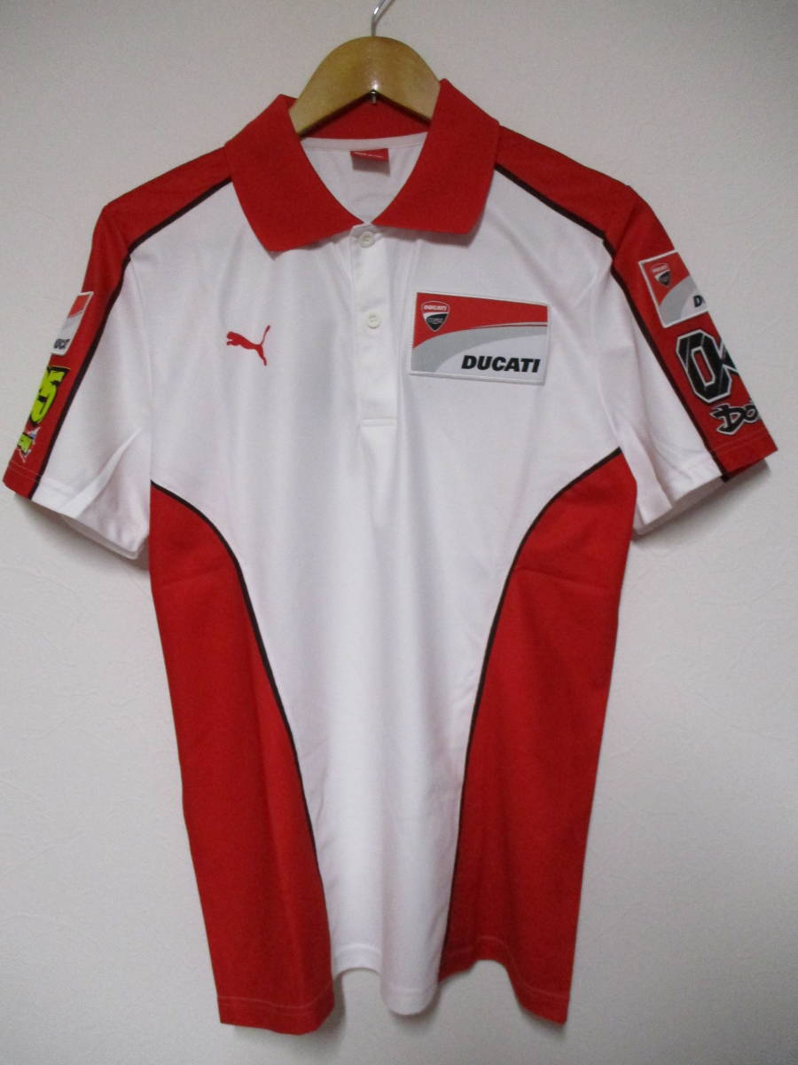 イタリア製 PUMA プーマ DUCATI ドゥカティ #35 カルクラッチロー アンドレアドヴィツィオーゾ ポロシャツ Mサイズ拍卖
