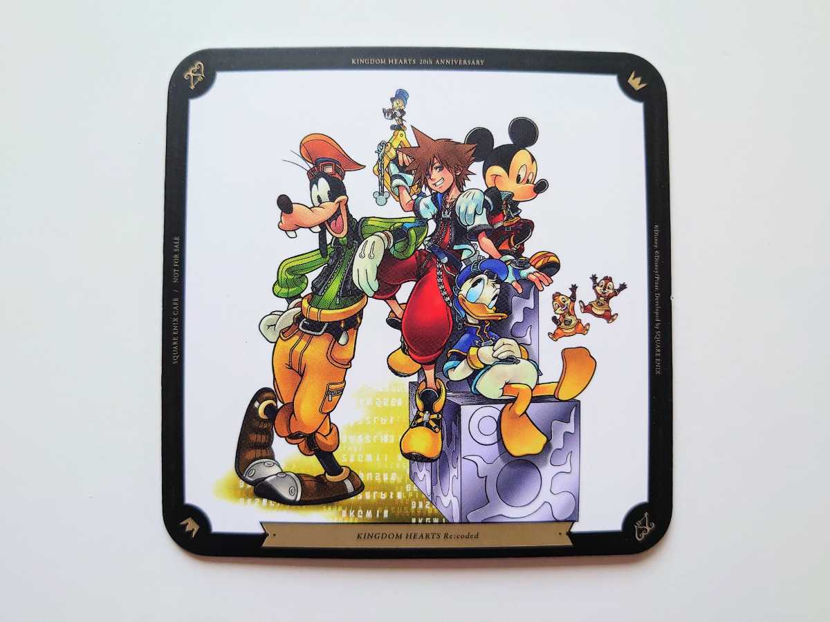 スクエニカフェ 特典 コースター キングダムハーツ リコーデッド Re:コーデッド 非売品 ソラ KINGDOM HEARTS Re:coded KH ディズニー拍卖