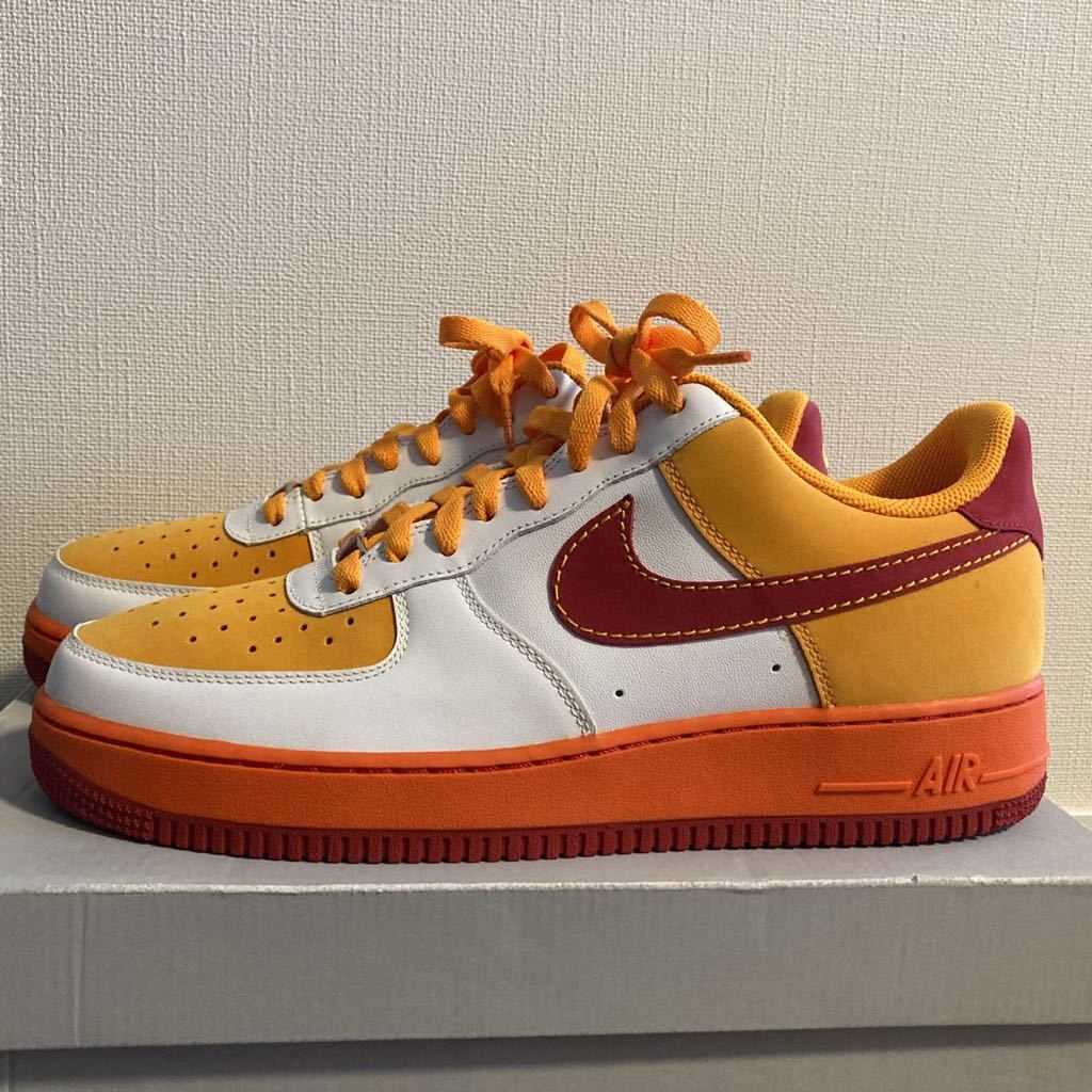 新品未使用NIKE AIR FORCE 1 ナイキエアフォースワン US11 29cm 日本未発売品 米国購入品 オレンジ、レッド、ホワイト拍卖