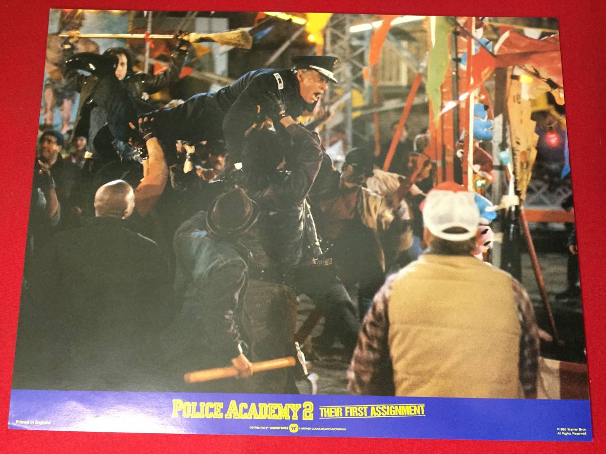 ly00084『ポリスアカデミー2/全員出動』ロビーカード スティーヴ・グッテンバーグ ババ・スミス マイケル・ウィンスロー拍卖