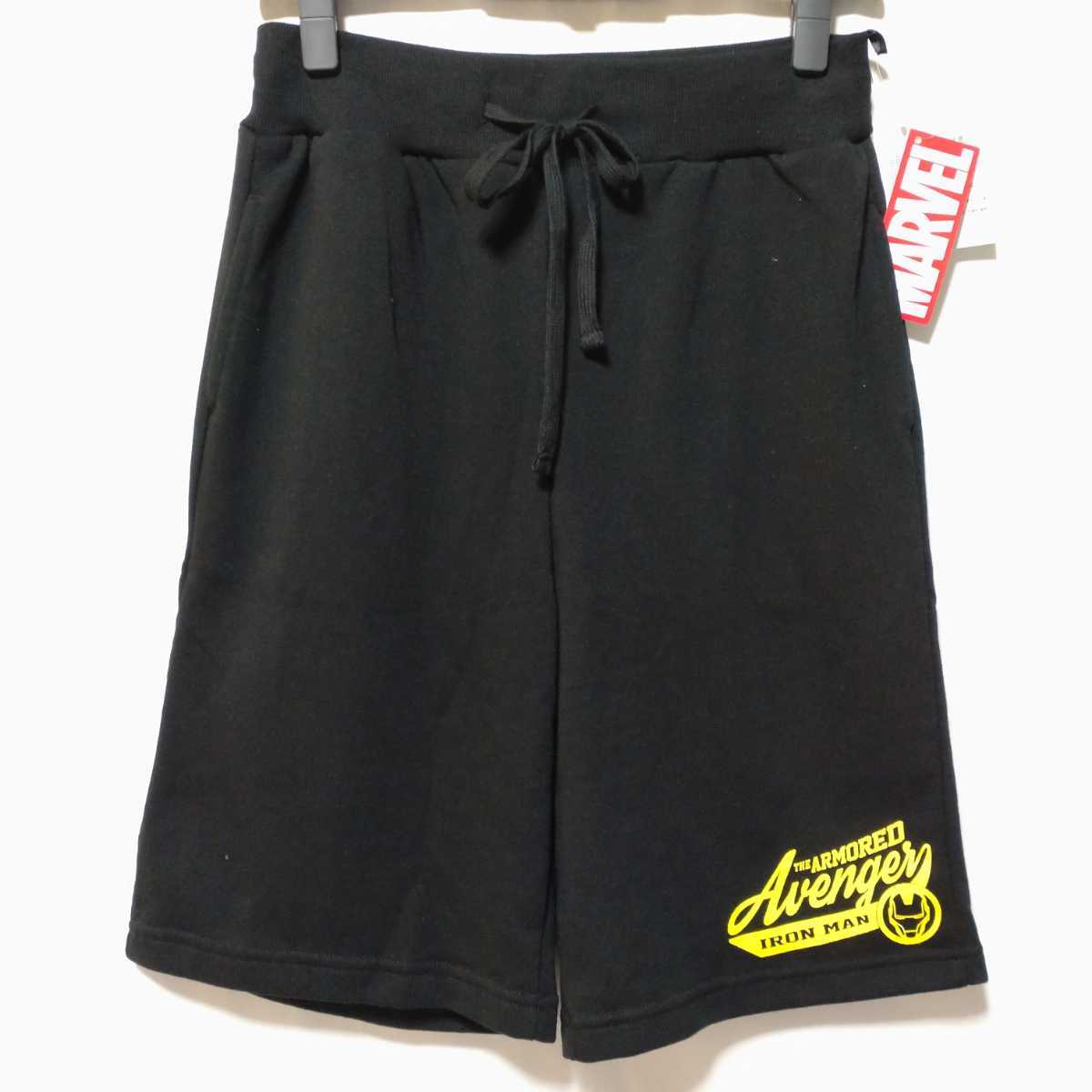 特価/未使用/MARVEL/Avenger/マーベル/アベンジャーズ/レディス/ミニ裏毛/スウェット/ハーフパンツ/サイズ=M/胴囲=64~70cm/black拍卖