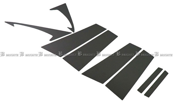 アコード CU1 CU2 超鏡面 ステンレス ブラック メッキ ピラー パネル バイザー無用 8PC カバー PIL-BLA-070拍卖