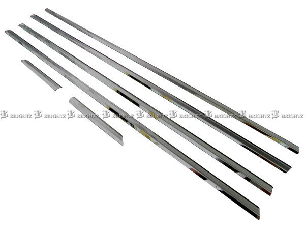 オデッセイ RA6 RA7 超鏡面 ステンレス ブラック メッキ ウィンドウ モール 6PC ウェザーストリップ カバー オデッセー WIN-BLA-039拍卖