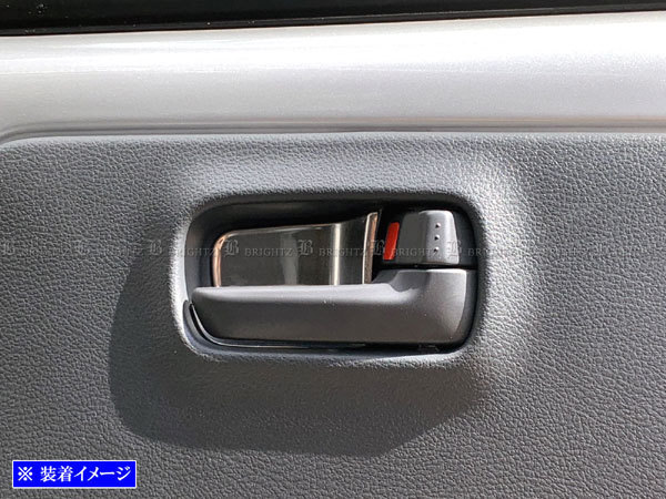 エブリイワゴン DA64W ステンレス インナー ドア ハンドル カバー 皿 2PC サテンシルバー ガーニッシュ ベゼル パネル INS-DHC-146拍卖