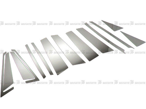 オデッセイ RB1 RB2 後期 超鏡面 ステンレス メッキ ピラー パネル バイザー有用 14PC カバー オデッセー PIL-SIL-149拍卖