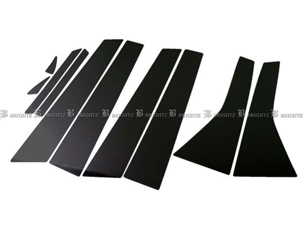 ストリーム RN6 RN7 超鏡面 ステンレス ブラック メッキ ピラー パネル バイザー無用 10PC カバー PIL-BLA-212拍卖