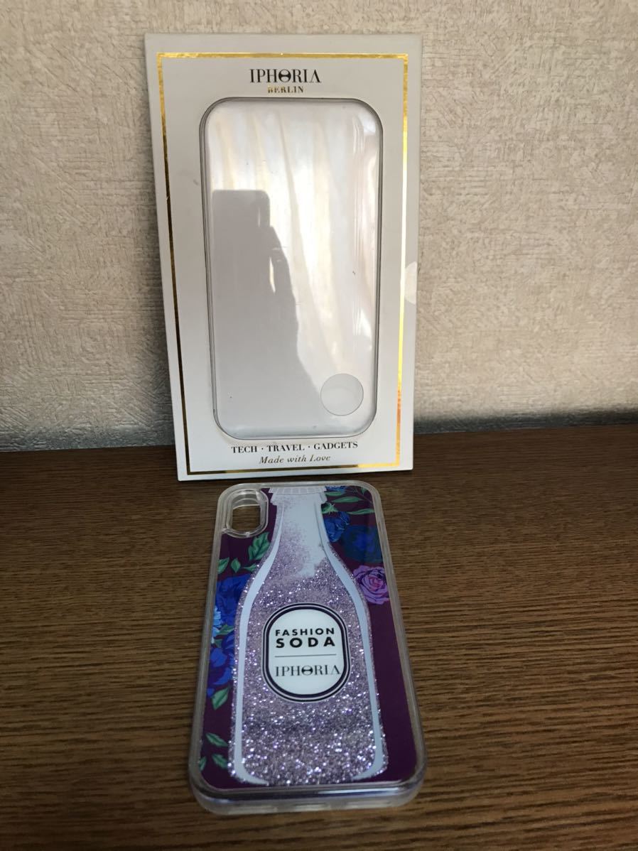 未使用(開封品) リキッドケース ファッションソーダパープル iPhoneX ソフトケース(カバー)拍卖