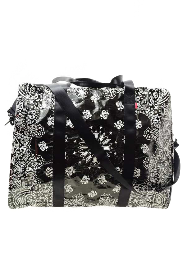 美品 Supreme バンダナタープ ボストン バッグ LARGE ブラック シュプリーム KL4CQ2SB46拍卖