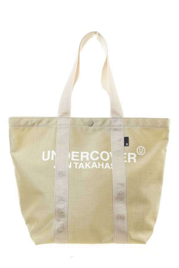 美品 UNDERCOVER ロゴプリント ナイロン トート バッグ S グレー アンダーカバー KL4CQHK241拍卖