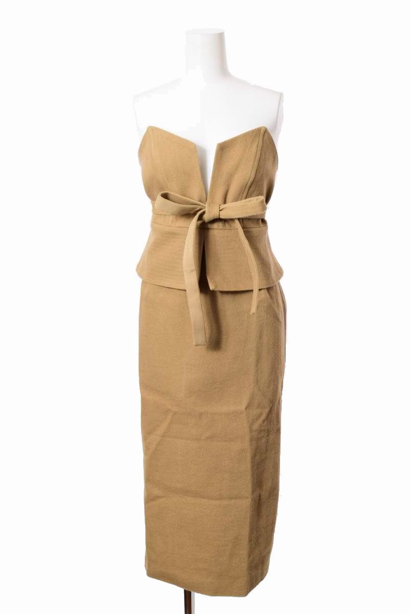 美品 muller of yoshiokubo コルセット ドレス 38 ベージュ ミュラーオブヨシオクボ KL4QACBQ94拍卖