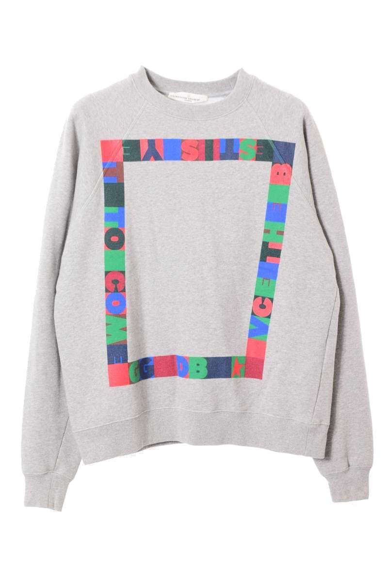 美品 GOLDEN GOOSE プリント プルオーバー スウェット S グレー ゴールデングース KL4CLUQP03拍卖