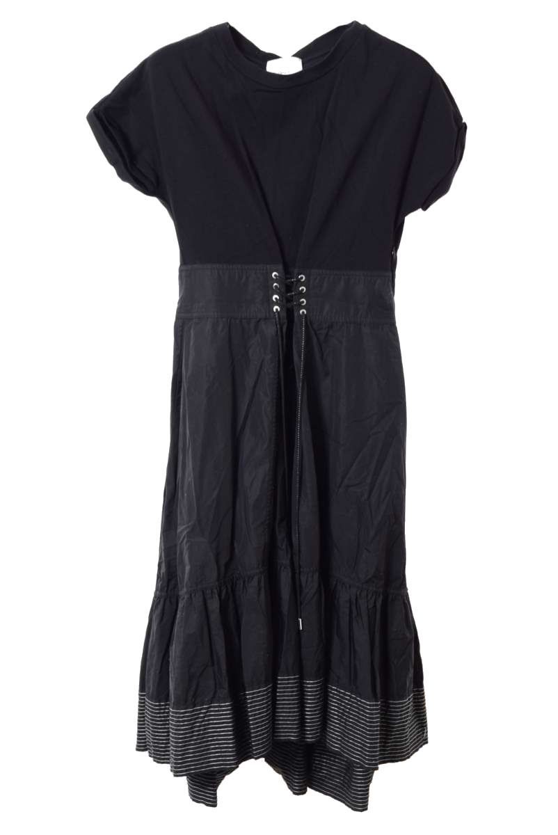 3.1 Phillip Lim カットソー切替 ポプリン ワンピース XS ブラック スリーワン フィリップリム KL4CLUBL00拍卖