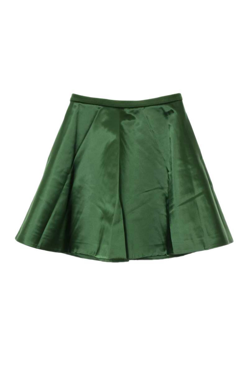 美品 ACNE STUDIOS サテン ストレッチスカート 36 グリーン アクネ ストゥディオズ KL4CK2SH18拍卖
