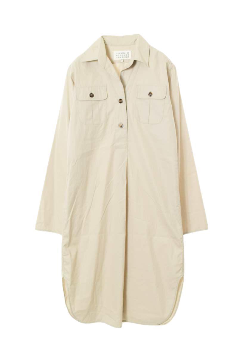 Maison Margiela コットン プルオーバーワンピース 36 ライトグレー メゾン マルジェラ KL4CKUKA19拍卖