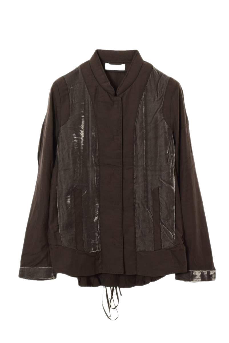 美品 Kei Shirahata ベロア切替 ブルゾン - ブラウン ケイシラハタ KL4CKPKA19拍卖