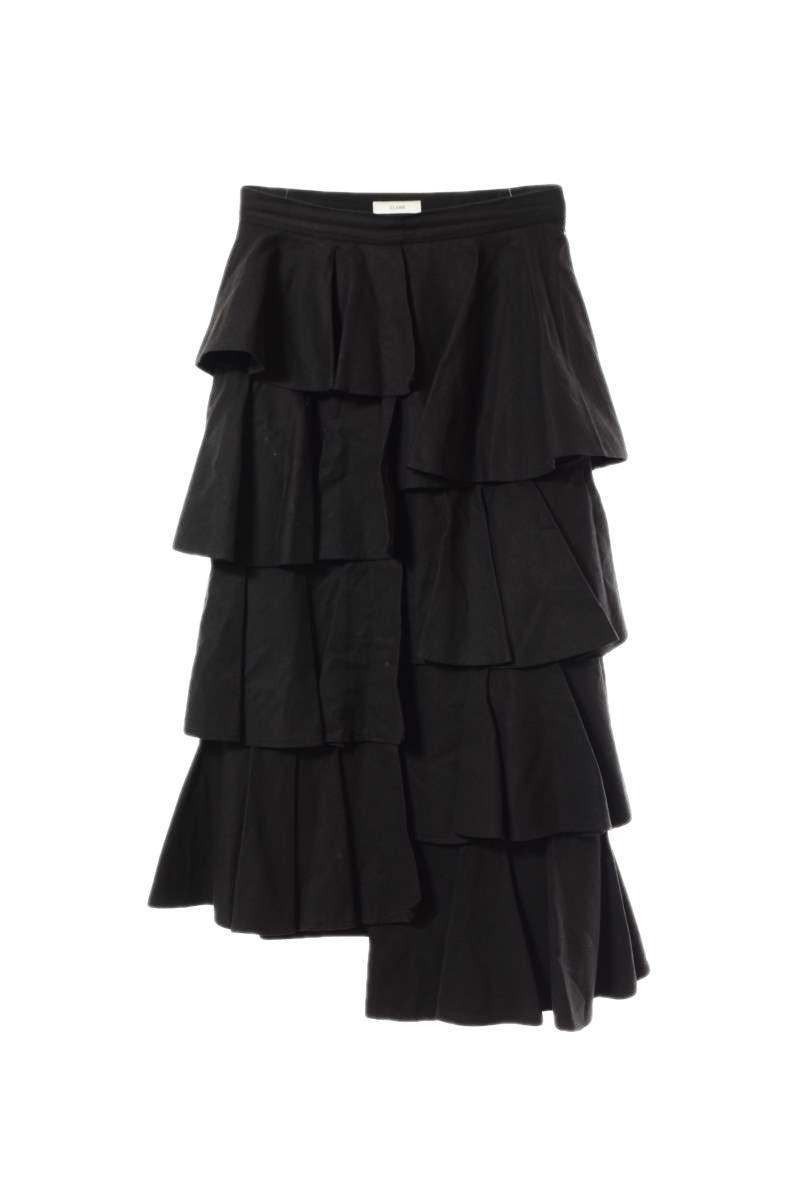 CLANE ダブルフェイス ティアード スカート 2 ブラック クラネ KL4CU2BP23拍卖