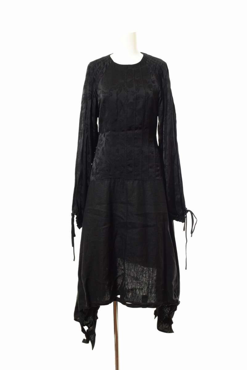 未使用 LOEWE ジャガード ドローストリング ドレス 32 ブラック ロエベ KL4CUKAL20拍卖