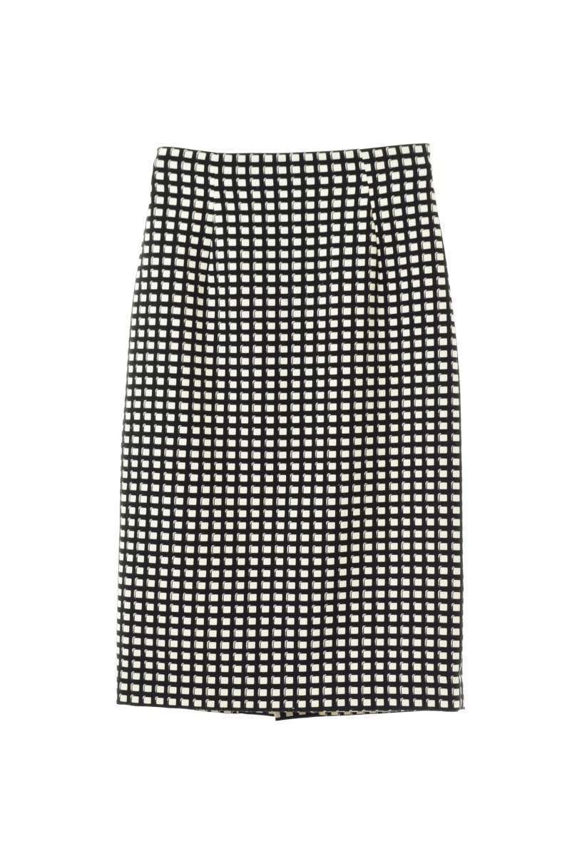 ENFOLD チェック柄 ストレッチスカート 36 ブラック エンフォルド KL4CKBHL10拍卖