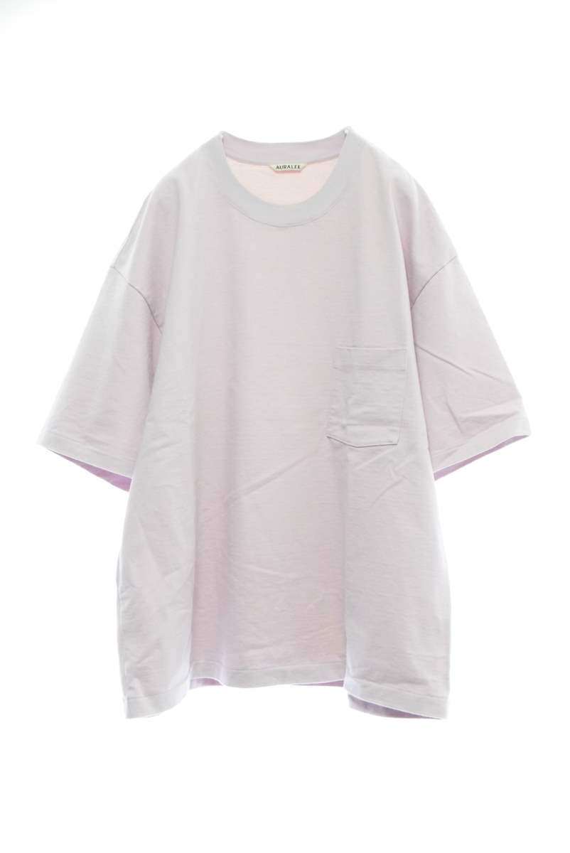 AURALEE STAND-UP Tシャツ 5 ライトパープル オーラリー KL4C2PBK51拍卖