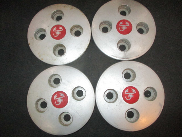 ■フィアット アバルト ホイールキャップ 4個 中古 ZANINI PARAUZZARO 部品取あり センターキャップ ウーノ ウノ パンダ リトモ A112 ■拍卖