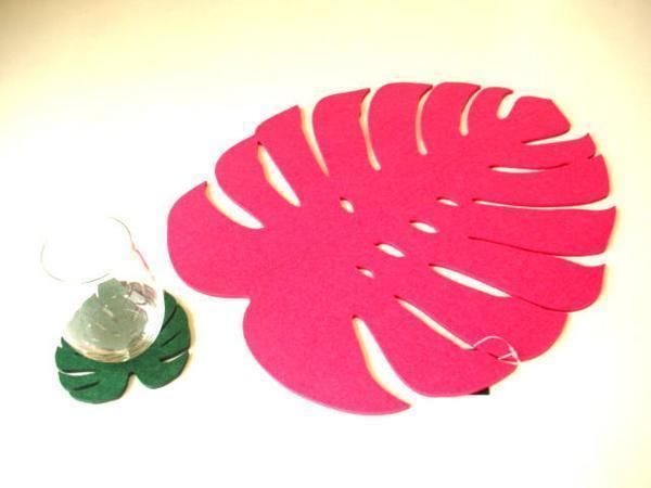 即決ランチョンマットアートモンステラピンク/アロハワイアン拍卖