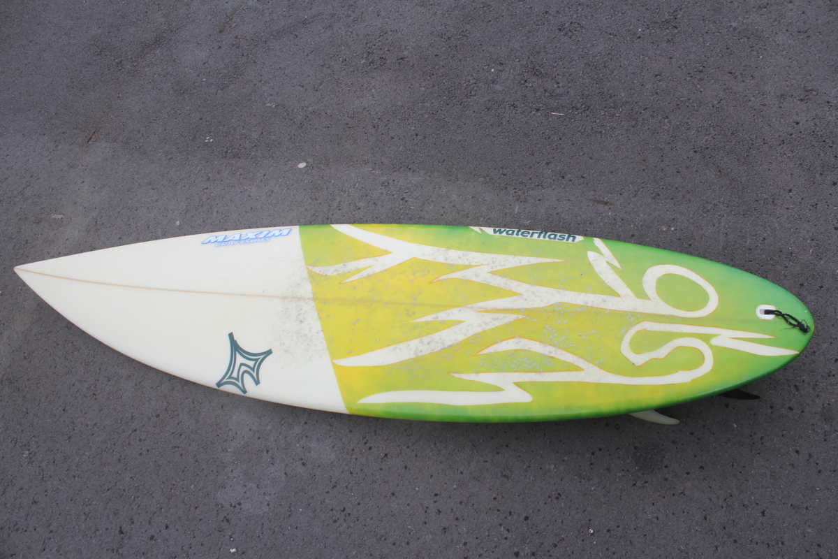 中古 中古◆小川修一!WATER FLASH 189㎝/47cm」サーフボード拍卖
