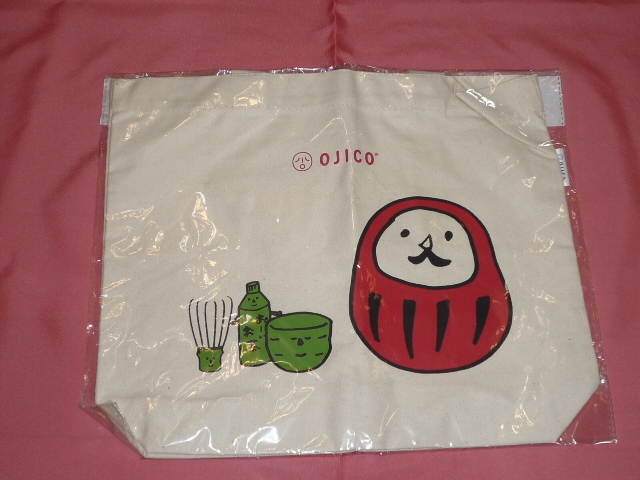 激レア!2017年 OJICO×伊藤園 オリジナル!ダルマ&お茶 トートバッグ エコバッグ (非売品)☆拍卖