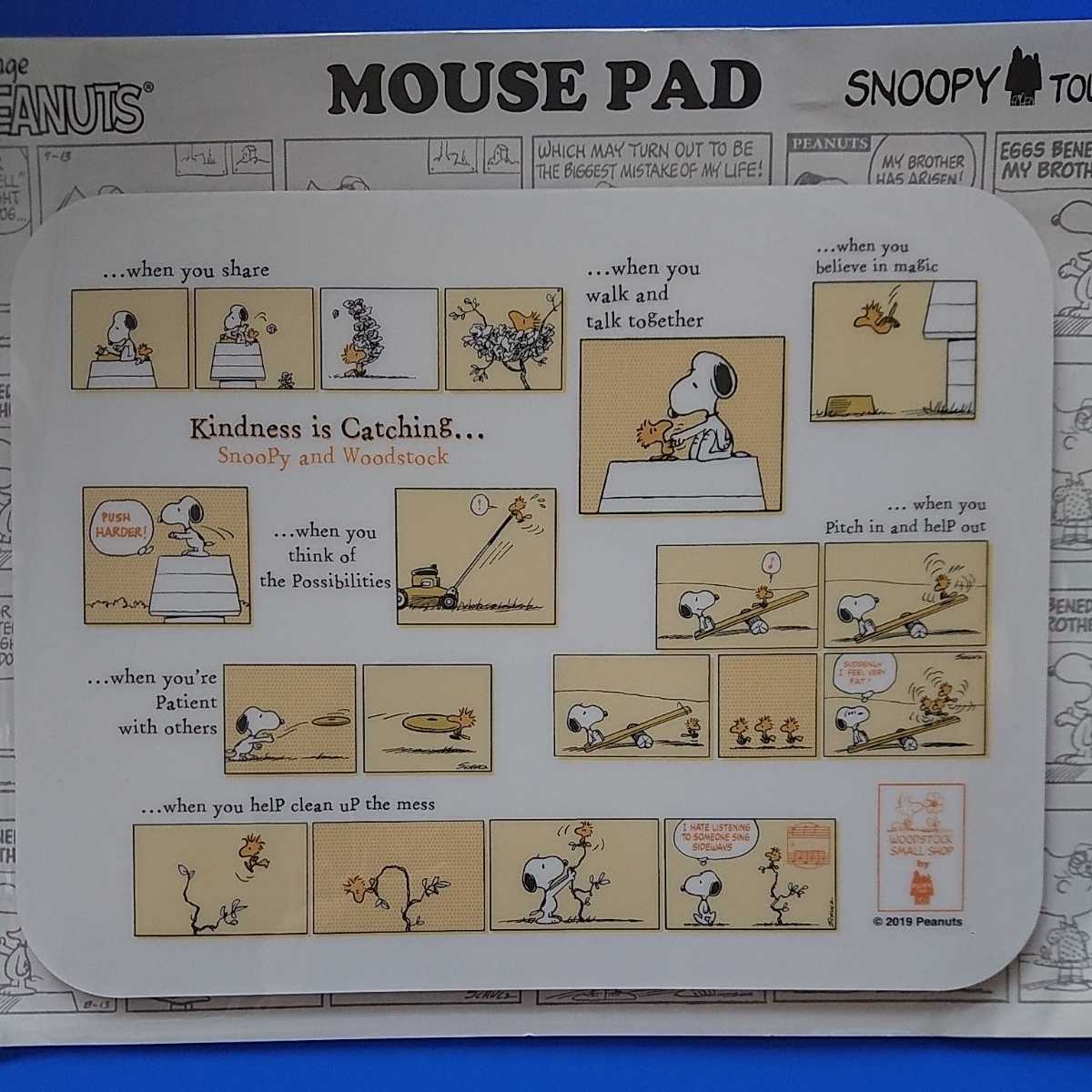 ★スヌーピー★スヌーピータウン限定★マウスパッド★大阪梅田【WOODSTOCK SMALL SHOP by SNOOPY TOWN Shop】限定拍卖