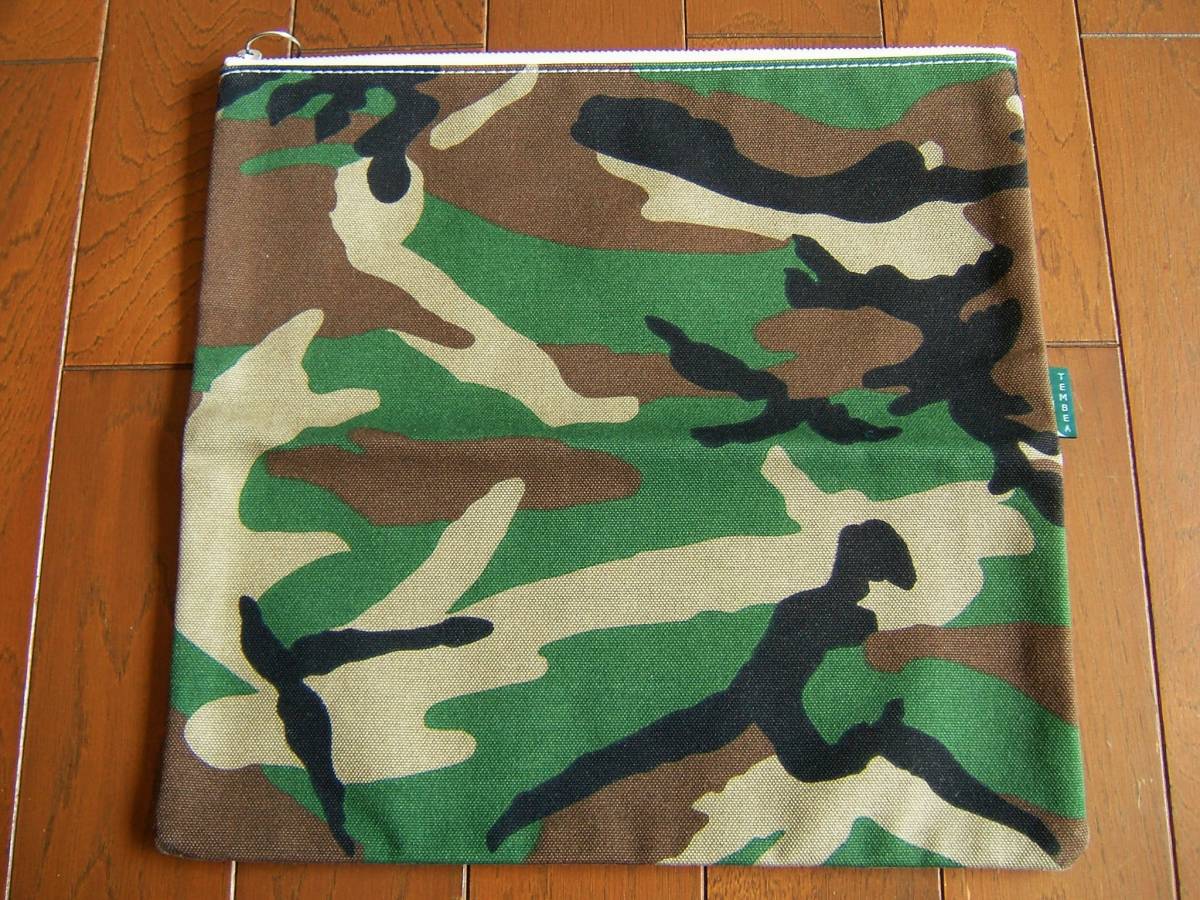 テンベア TEMBEA クラッチバッグ ポーチ カモフラ柄 迷彩柄拍卖