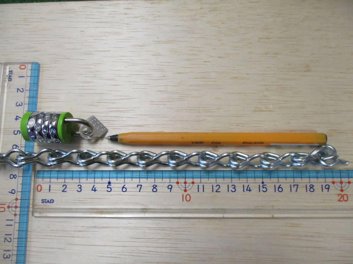 チエン メッキ鎖(二重) 新品 4メーターで¥600 送料¥185(クリックポスト)拍卖