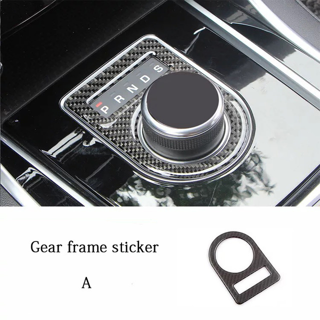 マルチメディア枠 A 1枚 ジャガーXFLExxe xf XELXJSR用カーボンファイバー柄カーインテリアステッカースタイリングアクセサリー拍卖