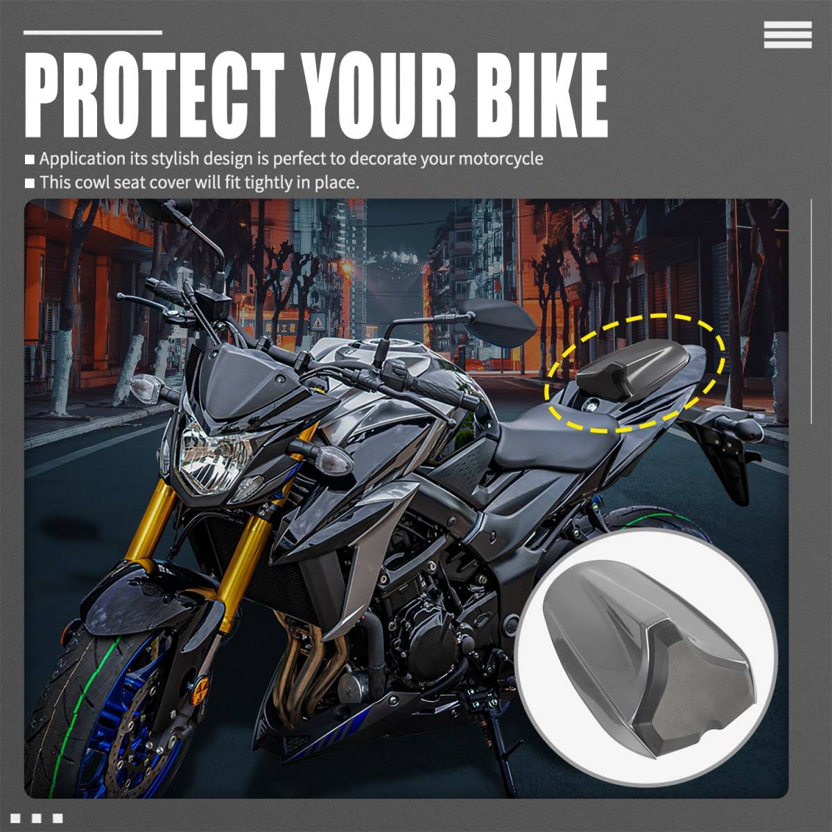 送料無料 SUZUKI スズキ GSX-S 750 2017-2022 リア シートカバー フェアリング プラスチック拍卖