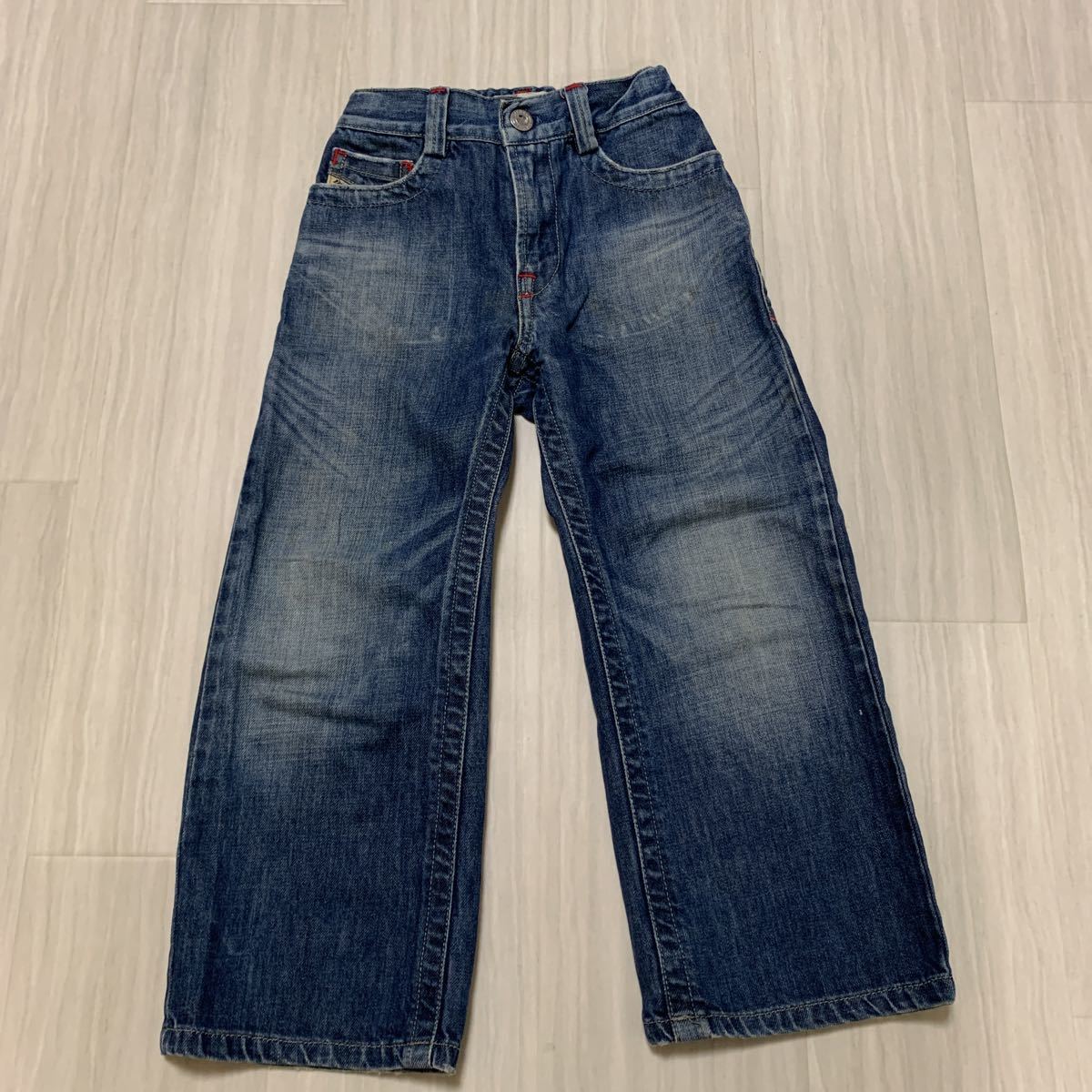 DIESEL ダメージデニムパンツ 子供服 ウエスト50センチ 股下43センチ拍卖