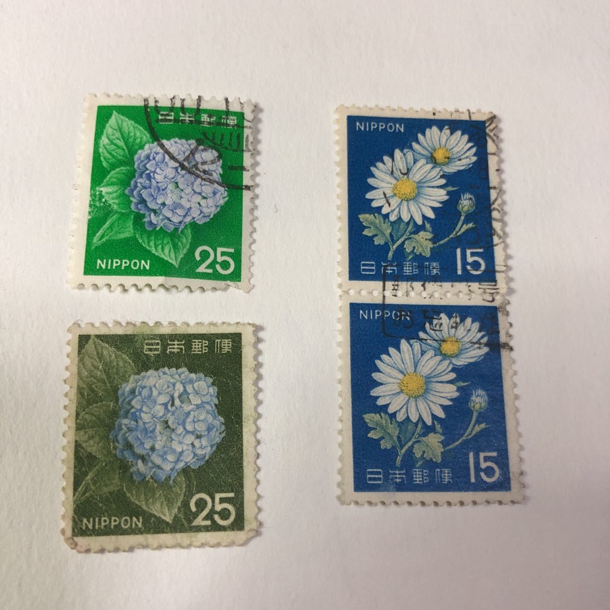 新動植物国宝図案使用済み切手◆紫陽花コスモス拍卖