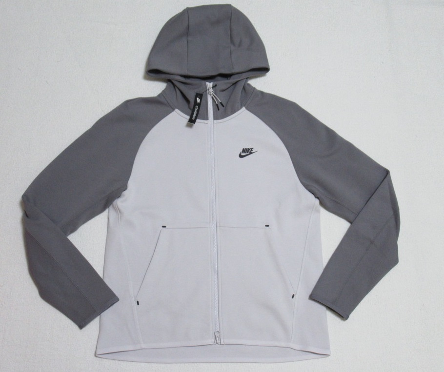 NIKE テックフリース パーカー グレー M ナイキ TECH フルジップ フーディ スウェット ジャージ ツートーン 灰 928484-078拍卖