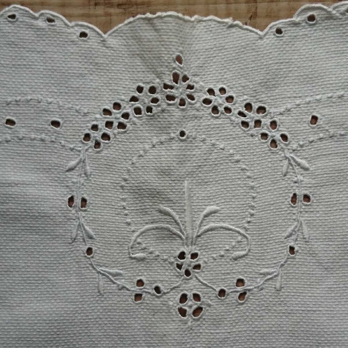 フランスアンティーク リネン カットワーク 手刺繍 アンティークリネン ホワイトワーク拍卖