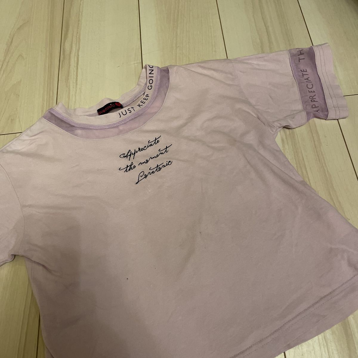 ラブトキ☆半袖Tシャツ ☆紫☆Sサイズ☆140☆LOVEtoxic拍卖