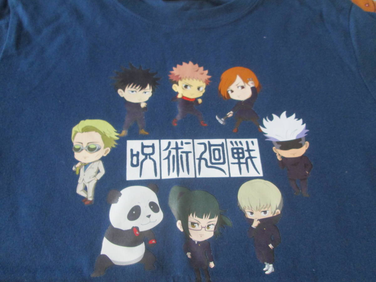 〇。゜〇新品♪呪術廻戦 半袖Tシャツ 160cm 紺 〇゜。〇拍卖