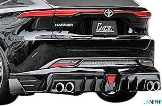 【M's】TOYOTA 前期 80 ハリアー Z / G / S (2020.6-) LANBO EVEIL リヤスポイラー (カナード付) FRP ランボ エアロ パーツ リヤスカート拍卖
