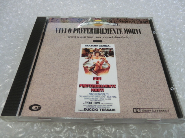 即CD 荒野の大活劇 サントラ ドルビーサラウンド仕様! ジュリアーノ・ジェンマ ドゥッチョ・テッサリ マカロニ・ウェスタン 1969年 人気盤拍卖