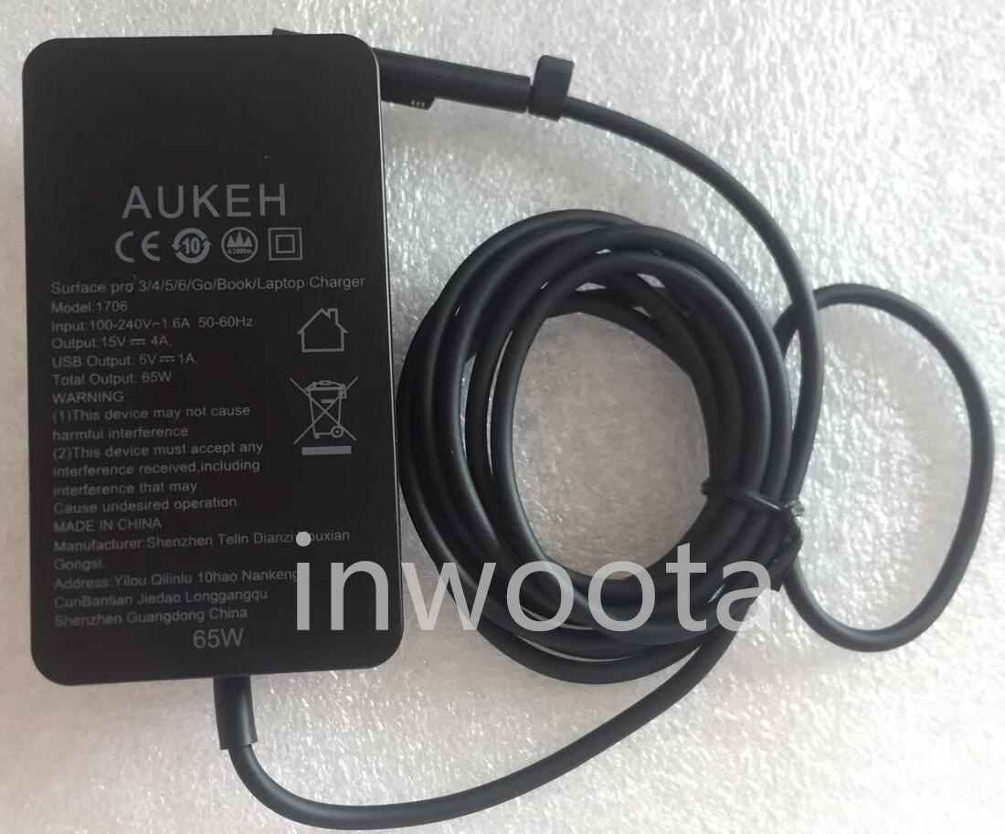 新品 純正 Surface Pro 1706 充電器 マイクロソフト 65W 15V 4A 電源アダプター サーフェス AC充電器拍卖