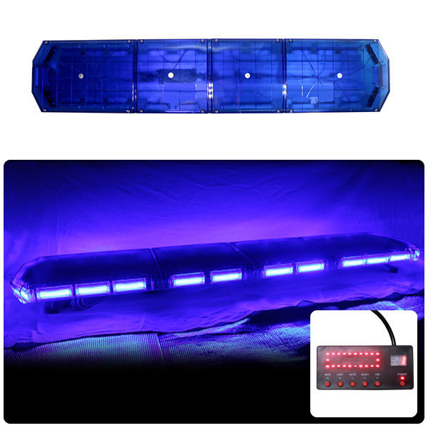 【全長150cm】LED 回転灯 大型ラウンドタイプ【ブルー】青色 青 高照度COBチップ採用 作業車 積載車 防犯パトロール 地域防犯車 WB-833-150拍卖