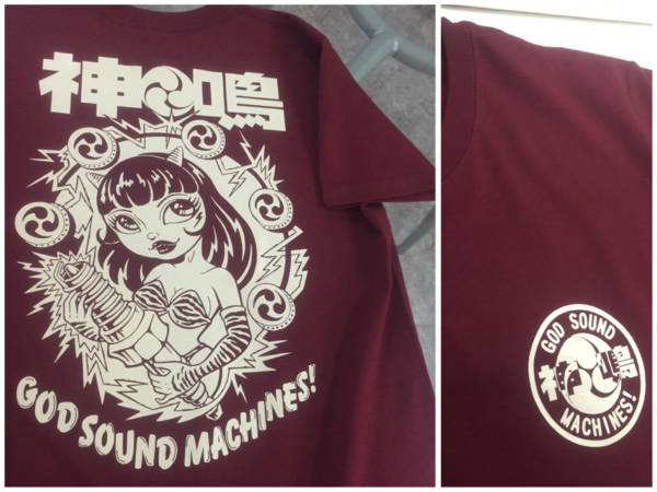 神鳴エンヂニアリング 神鳴娘 Tシャツ 旧車 マッハ KAWASAKI 750SS 500SS 400SS 350SS 250SS KH250 KH400 RZ250 RZ350 GS400拍卖