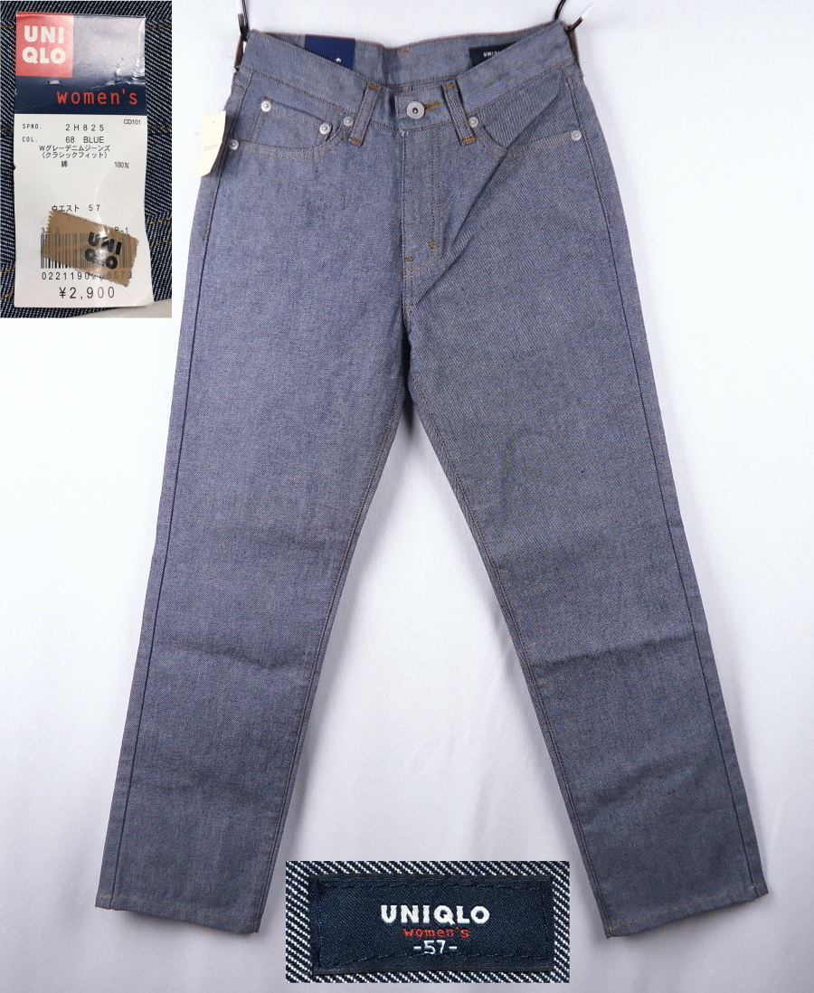 《郵送無料》■Ijinko◆新品☆Uniqloユニクロクラシックフィット 定格:2900円 W:58ジーンズ拍卖