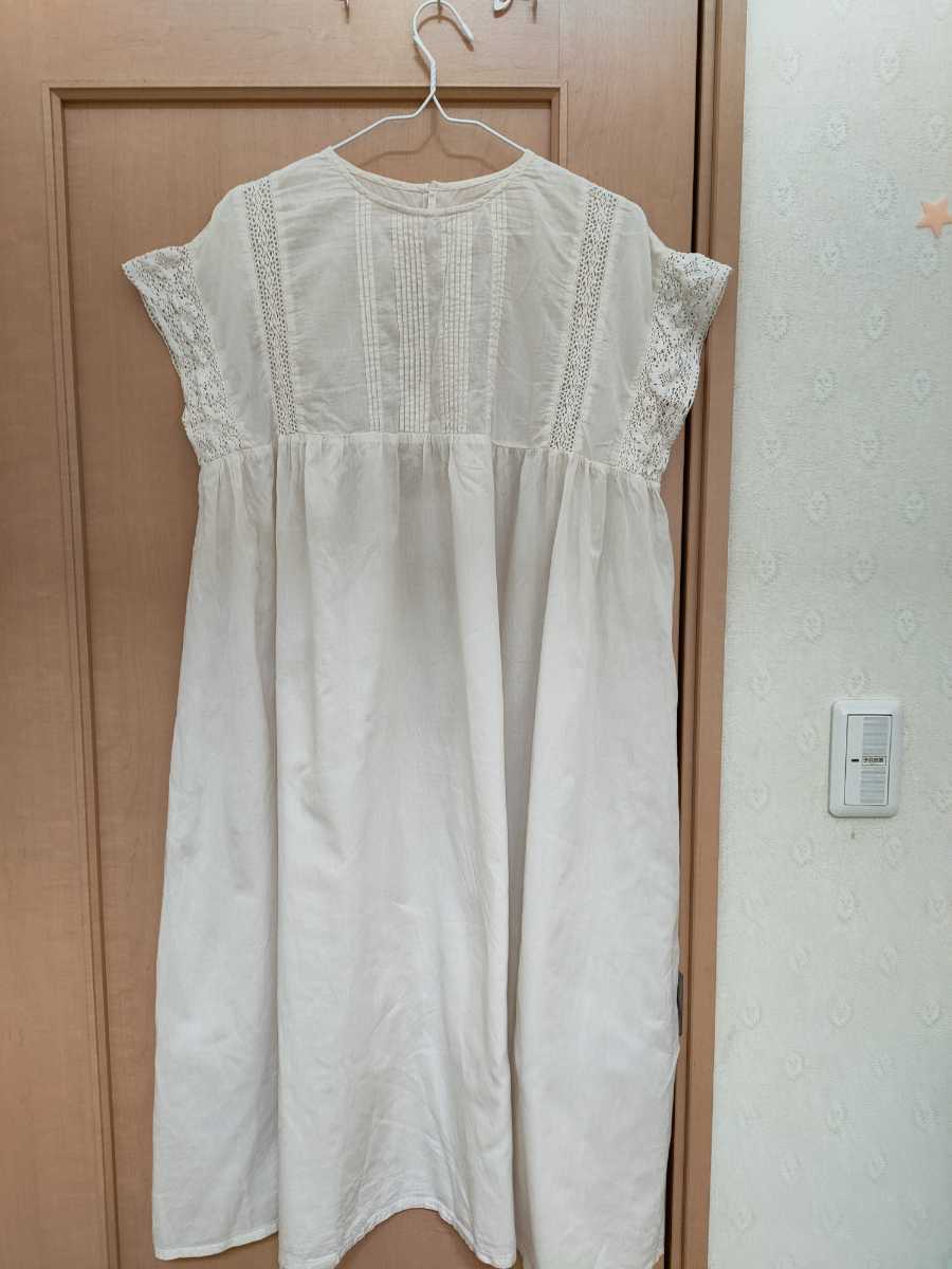 サイズF☆レディース☆生成りレースチュニック・送料込み拍卖