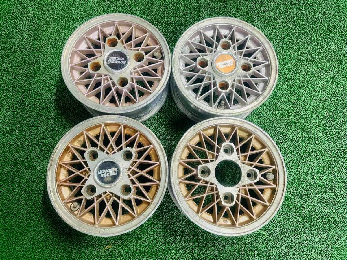 ★希少品★ HAYASHI RACING 10×4.5J +36 4H-114.3 4本セット 旧車絶品 拍卖